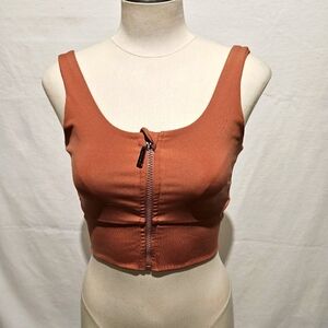 0 to 5 zip front Sports Bra Sz S